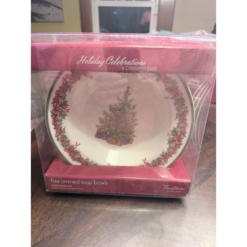 Holiday Celebrations By Christopher Radko Traditions For Rimmed Soup Bowls